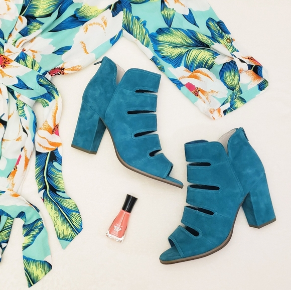 Seychelles Shoes - Seychelles Teal Booties